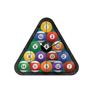 IMPERIAL INTERNATIONAL Triangle Billiard Wall Clock