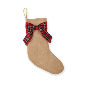 MUD PIE™ Tartan Bow Christmas Stocking (Set of 4)