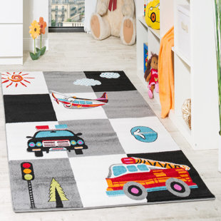 ZOOMIE KIDS Sunnyvale Cream/Grey/Black Rug