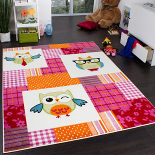 ZOOMIE KIDS Rezac Pink/Orange Rug