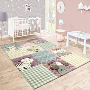 ZOOMIE KIDS Nieves Yellow/Green/Purple Rug