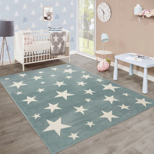 ZOOMIE KIDS Stinson Blue/White Rug