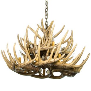 MILLWOOD PINES Margo 12 - Light Antler Dimmable Tiered Chandelier