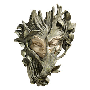 DESIGN TOSCANO Bashful Sprite Handmade Wall Decor on Polyresin