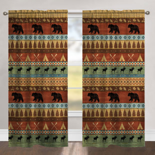 LAURAL HOME Polyester Room Darkening Curtain Panel