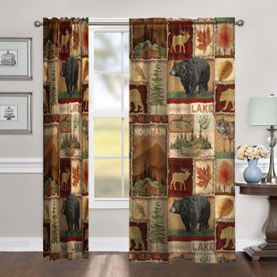 LAURAL HOME Polyester Room Darkening Curtain Panel
