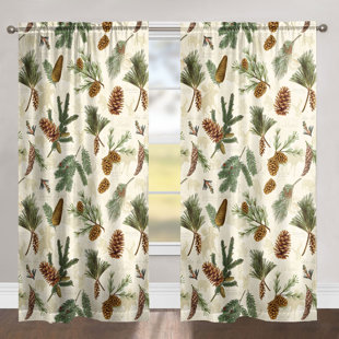 LAURAL HOME Polyester Room Darkening Curtain Panel