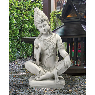 DESIGN TOSCANO Statue Sitzende thailändische Teppanom