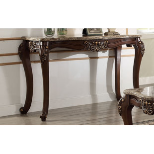 FLEUR DE LIS LIVING Roberts 56'' Marble Top Console Table