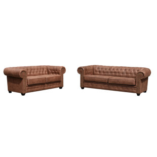 ETTA AVENUE Haverly 3+2 Chesterfield Sofa Set
