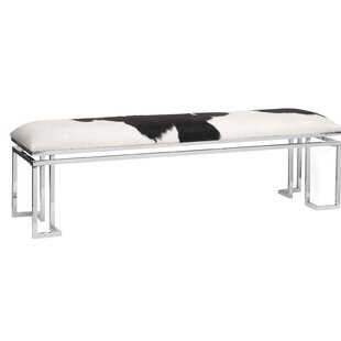 WADE LOGAN Glasmann Leather Bench