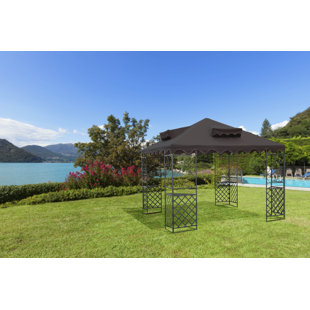 PACIFIC CURRENTS Palladian 10 Ft. W x 10 Ft. D Steel Patio Gazebo