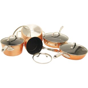 THE ROCK BY STARFRIT 9 - Piece Non-Stick Aluminum Cookware Set