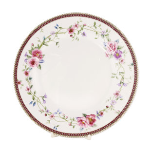 GRACE'S TEA WARE Gracie 8'' Bone China Salad/Dessert Plate (Set of 4)