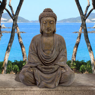 DESIGN TOSCANO Meditative Buddha of the Grand Temple Garden Statue