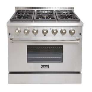 Kucht 36" 5.2 Cubic Feet Smart Dual Fuel Range with 6 Burners