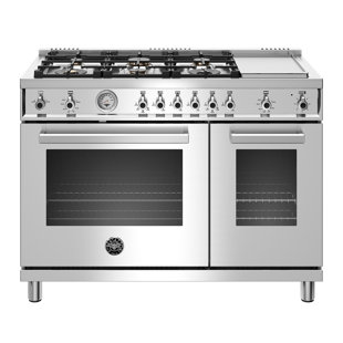 BERTAZZONI Professional Series 48" 7 cu ft. Freestanding Gas Ranges with Griddle