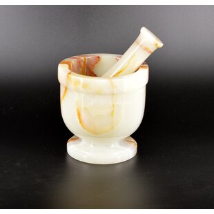 Designs by Marble Crafters Traditional Mortar and Pestle Set