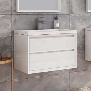 BELFRY HEATING Serena 800mm Single Bathroom Vanity with Integrated Resin Basin