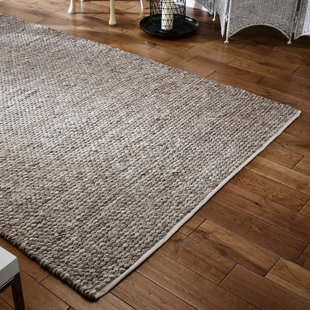 FERNLEAF Hessle Solid Colour Wool Hand Woven Area Rug
