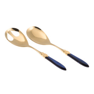 RIVADOSSI SANDRO Laura Oro Stainless Steel Salad Servers (Set of 2)