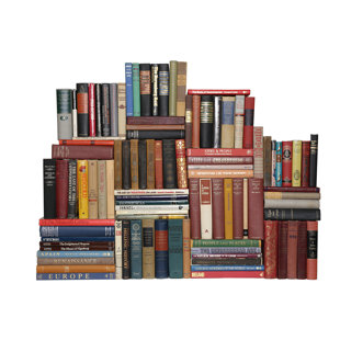 BOOTH & WILLIAMS Vintage World History Book Wall, S/100
