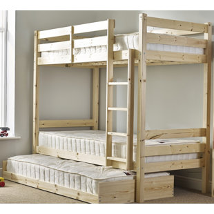 HARRIET BEE Eric Single Bunk Bed With Trundle