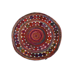 BAKERO Memphis Handwoven Cotton Red Rug