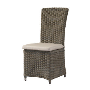 PADMAS PLANTATION Outdoor Gulf Outdoor Dining Side Chair with Sunbrella Cushion