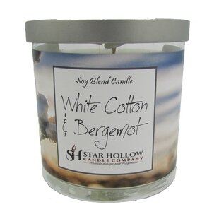 STAR HOLLOW CANDLE COMPANY White Cotton & Bergamot Scented Jar Candle