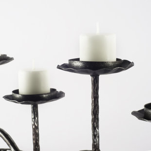 UNION RUSTIC 6.5'' H Metal Tabletop Candelabra