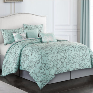 NANSHING AMERICA, INC Cattleya 7 Piece Comforter Set