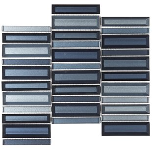 ITONA TILE 1" x 4" Glass Grid Mosaic Wall Tile