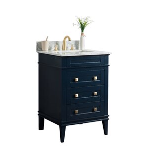 LEGION FURNITURE 24'' Single Bathroom Vanity with Marble Top