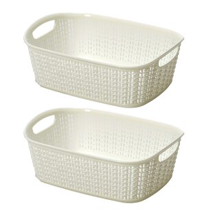 JVL Plastic Basket (Set of 2)