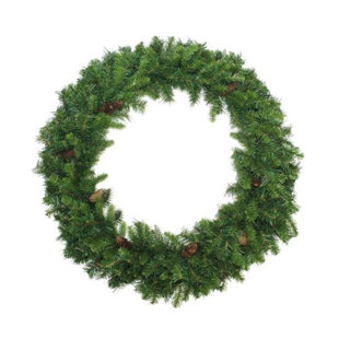 NORTHLIGHT SEASONAL Dakota Red Pine Commercial Artificial Christmas Wreath - 6-Foot Unlit