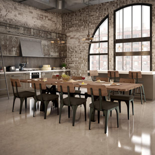 17 STORIES Everly 11 - Piece Extendable Birch Trestle Dining Set