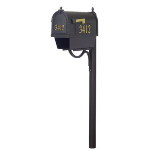 SPECIAL LITE PRODUCTS Berkshire Curbside Locking Mailbox with Post Included