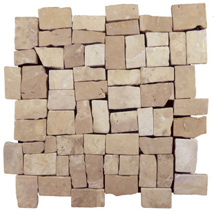 CRUZ BAY STUDIO 11" x 11" Blocks Random Mosaic Wall & Floor Tile