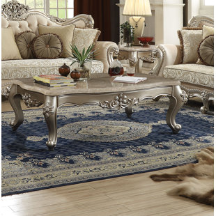 ASTORIA GRAND Jabari Rectangular Coffee Table in Champagne