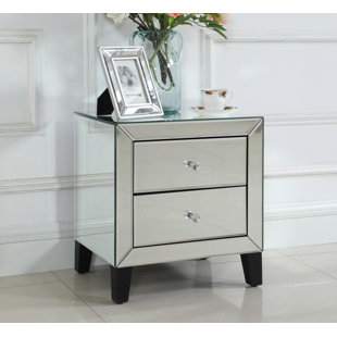 CANORA GREY Keegan 2 Drawer Bedside Table