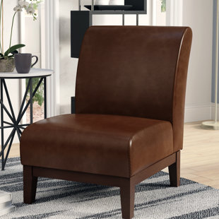 WROUGHT STUDIO™ Patroclus Faux Leather Slipper Chair