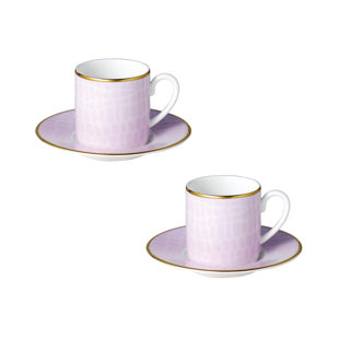 TWIG NEW YORK Layla Espresso Cups and Saucers (Set of 2)