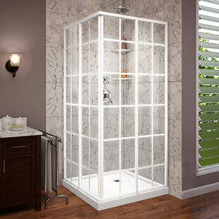 DREAMLINE French Corner 36" W x 36" D x 74.75" H Framed Square Shower Kit