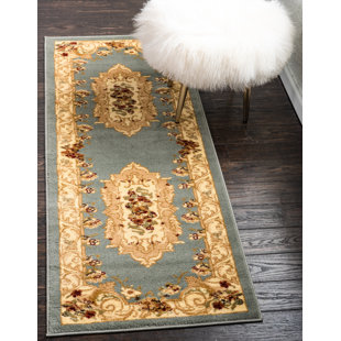 LARK MANOR™ Aracelia Floral Light Blue Rug