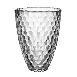 ORREFORS Raspberry Crystal Table Vase