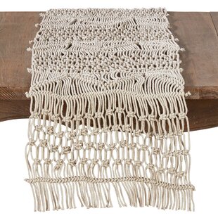 DAKOTA FIELDS Aramis Macrame Table Runner