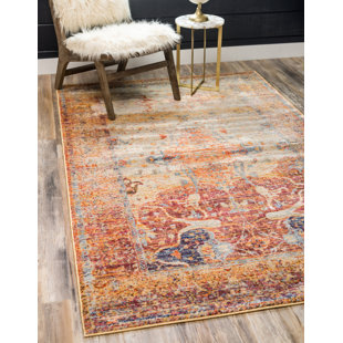 BUNGALOW ROSE Polli Performance Yellow/Orange Rug