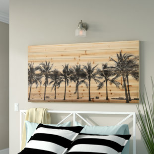 BAYOU BREEZE 'Solitary Beach' Photographic Print on Wood