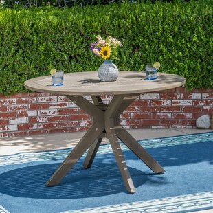 UNION RUSTIC Renaud Round Acacia Outdoor Dining Table